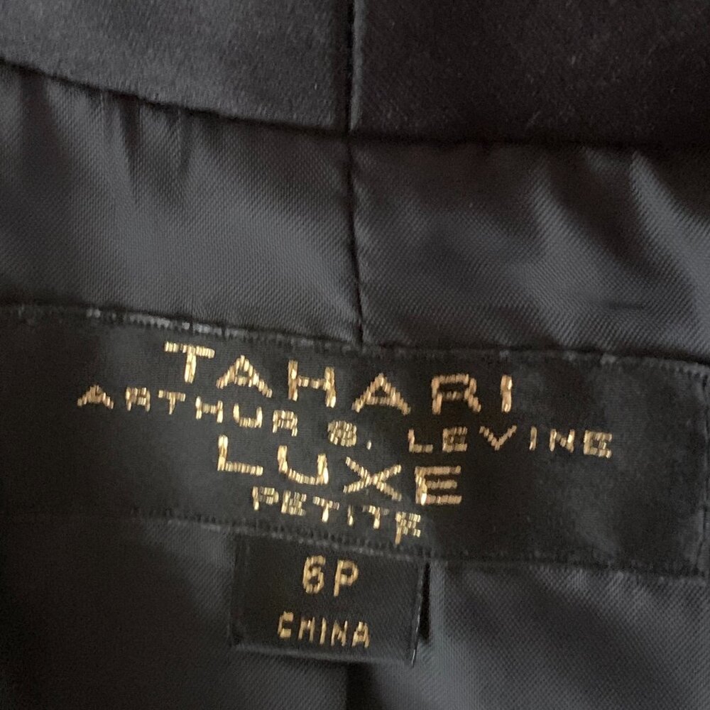 Tahari Arthur S. Levine Luxe Satin Blazer - Picture 5 of 6